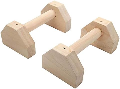 WSSBK Push-up Stands Bars Parallettes Moldes de pressão de madeira maciça Lidas definidas para ginástica em