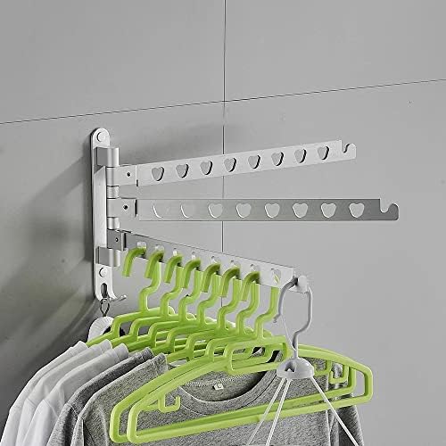 N/A Roupa de alumínio Rack Girar o cabide dobrável Rack de rack de rack de rack de seca para o cabide de roupas