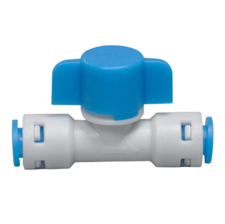 Purificador de água fina 1/4 - 1/4 od tubo de encaixe de tubo de encaixe do conector de válvula de válvula de