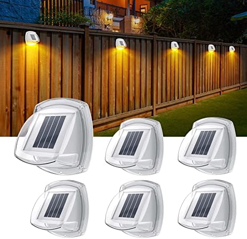 Luzes solares de cerca ao ar livre: Upgrade 8 LEDs Luzes de parede externa Luzes de parede solar Luz
