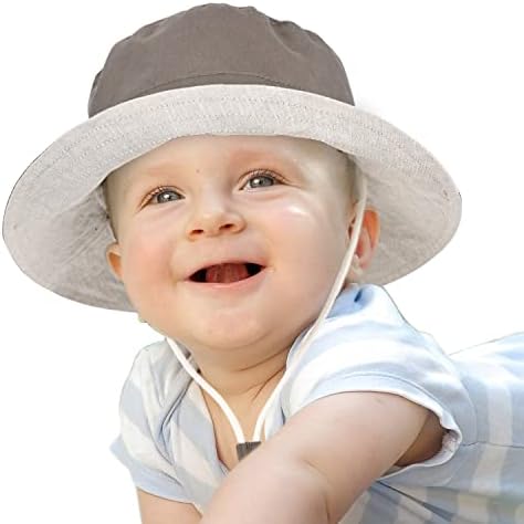 Chapéu de sol para menino menina, crianças de verão largura chapéu de balde de proteção solar protetora