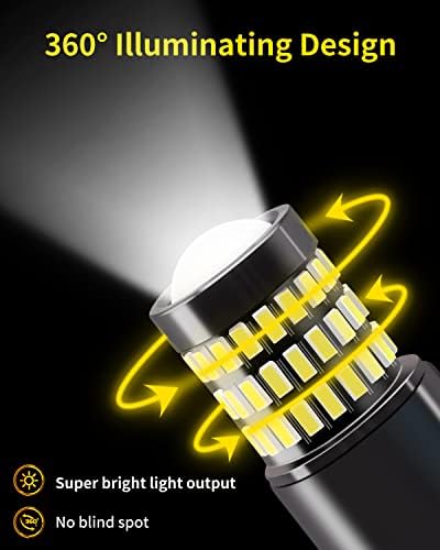 FELEAM XENON BRANCO 3157 3057 3156 lâmpadas LED com luzes reversas de backup de projetor compatíveis com