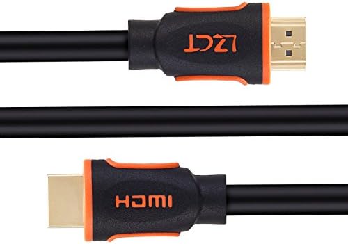LZCT 4K Cabo HDMI de alta velocidade 6 pés com Ethernet HDMI Cord V2.0 Suporte 4K@60HZ Ultra HD 2160P