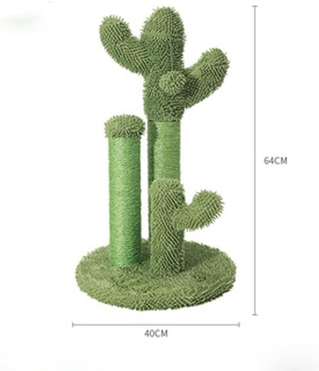 Lepsjgc cactus pet gat árvore brinquedo com bola arranhando pós -gato gatinho escalando cogumelo condomínio