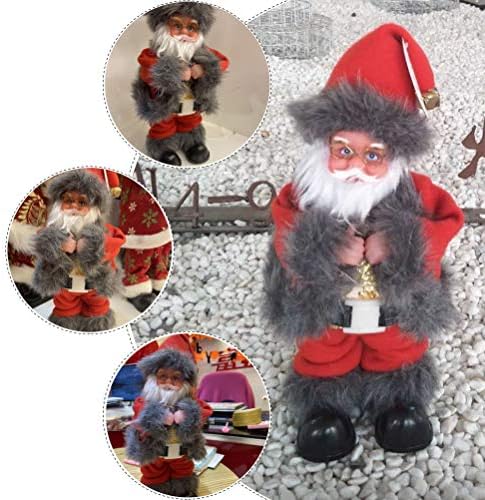 Bestoyard 1pc adorável Papai Noel Doll Luminous Without Battery natal decoração