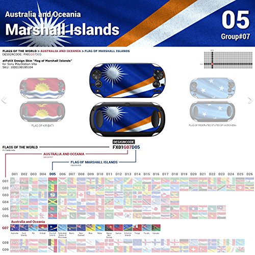 Sony PlayStation Vita Design Skin Bandeira das Ilhas Marshall adesivo de decalque para PlayStation