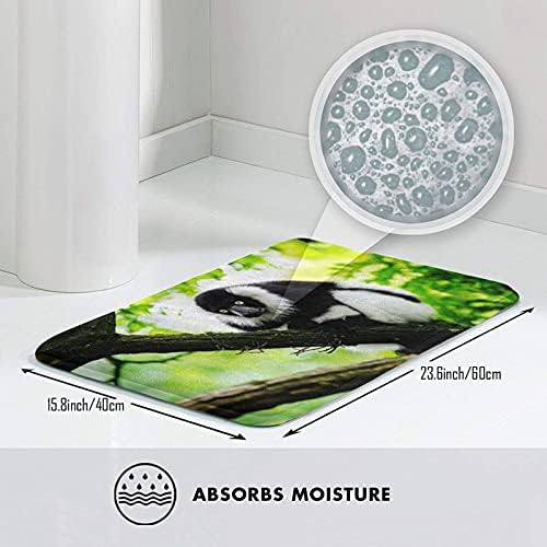Tapetes de banheiro Macaco de tapete de banho 1, 16x24 polegadas, tapete de tapete de chuveiro macio e macio