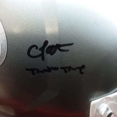 Cordarrelle Patterson autêntico assinado assinado autografado réplica de capacete JSA - capacetes