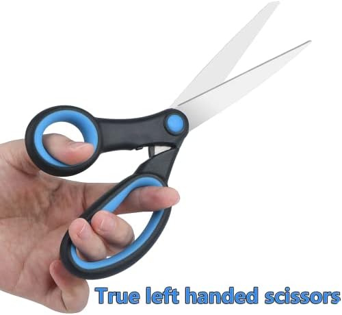Balaipor Scissors com canhotos de 3 pacote para adultos para crianças estudantes, 8 polegadas