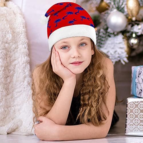 Carolina da Carolina do Sul Palm Natal Papai Noel Hat para Red Xmas Cap Favors Favorias de Ano Novo Festivas
