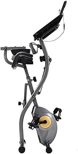Bicicleta de bicicleta de treino para academia em casa com telas LCD Displays suporta até 330 lbs 8 níveis Resistência magnética ajustável para treino de academia em casa Bicicletas Cardio