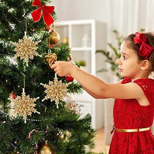 Besportble Chrismas Decor 3pcs 3D Sury Star Decoração de Natal Arenização de Árvore de Natal de Natal Decoração