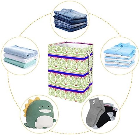 Cesta de lavanderia com alças cestas de lavanderia dobráveis ​​à prova d'água para caixas de armazenamento