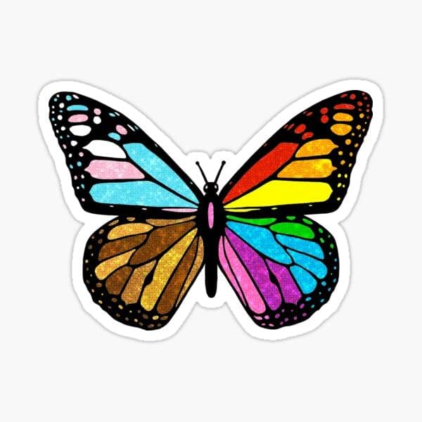 L.G.B.T adesivos de borboleta | Mostre o seu amor pela família LGBT com este decalque de vinil no seu laptop,