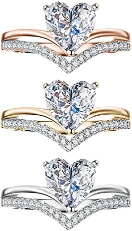 Anéis de casamento de jóias femininos de nihewoo anéis de casamento de cristal anéis de noivado de
