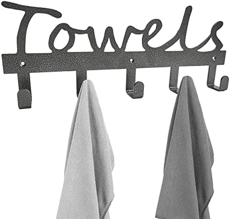 Rack de toalhas de banheiro para montagem na parede - economia de espaço e fáceis de instalar ganchos de suporte