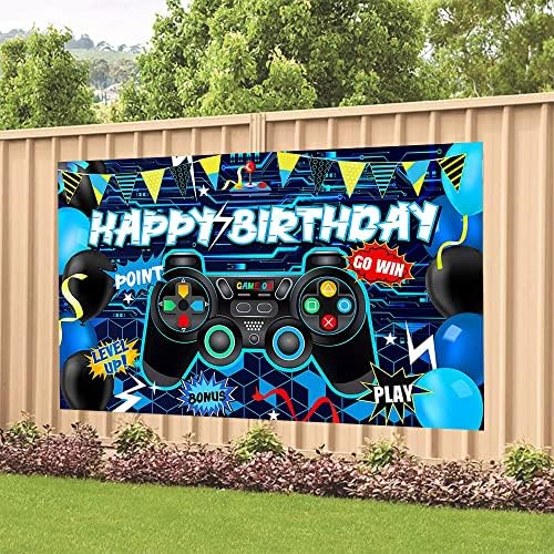 Jogo de aniversário decoração de festa de jogo feliz aniversário photop phot background banner poster para