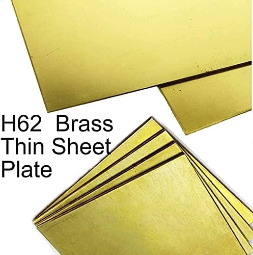 Folha de cobre Nianxinn Folha H62 Placa Brass Indústria DIY Folha de experimentos Espessura de 0,3