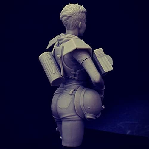 GL-HOME 1/10 Sci-Fi Female Warrior Resina Modelo de Bust Bust Bust Bust