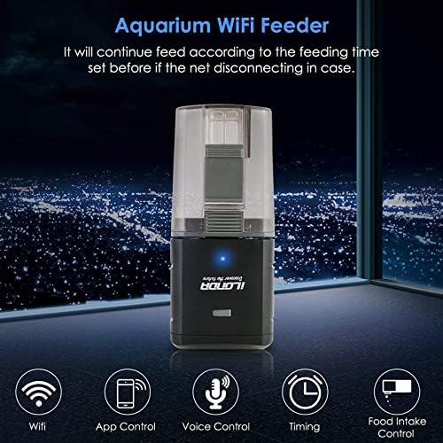 [Upgrade] Wi -Fi Controle o alimentador automático de peixes com App Lychee Aquarium Automatic Fish