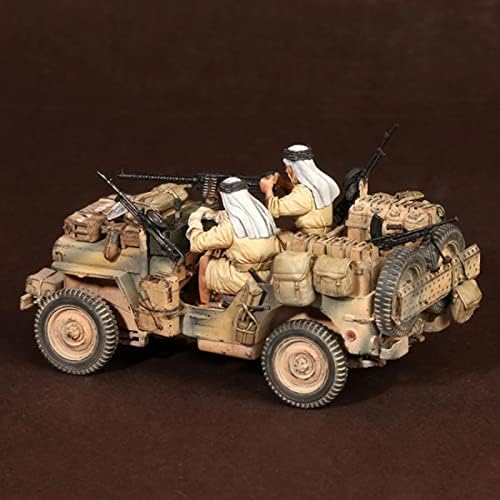 Goodmoel 1/35 WWII North Africa Patrol Squads Soldier Model Kit/Kit Miniatura de Soldado Desmontado