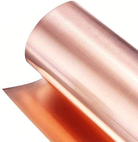 Folha de cobre Nianxinn 99,9% Folha de metal de cobre Cu 0,01x200x1000mm para folhas aeroespaciais de artesanato