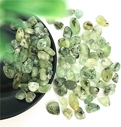 Heeqing AE216 50G 9-15mm Natural Pré-Innito Verde Green Quartz Cristal de cascalho Decoração de pedras naturais