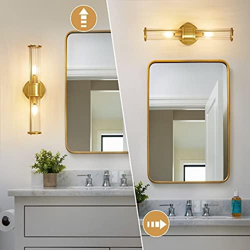 Luminária de arandela de parede de ouro linour - arame de banheiro araneiro de parede industrial