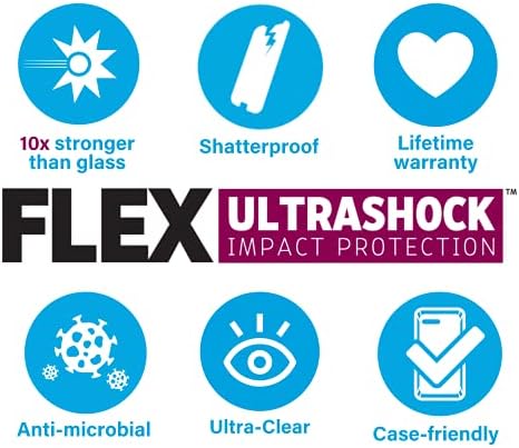 Protetor de tela UltraShock Flex UltraShock para Gadget para iPhone 13 Pro Max, protetor de tela à prova