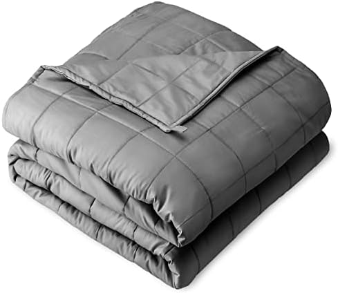 Clanta pesada em casa, tamanho completo ou queen 15 lb para adultos - algodão natural - cobertor