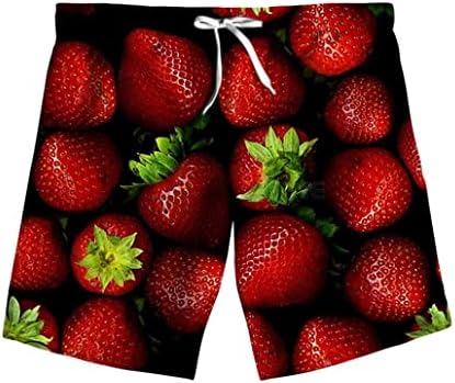 Keusyoi 3D Fruit Strawberry Print Funny T-shirt Terno fino traje casual de hip hop