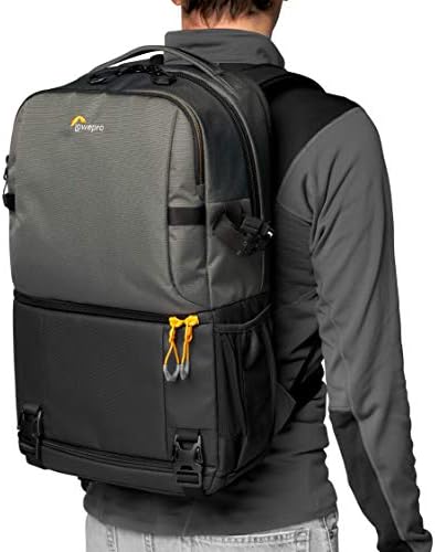 LowePro Fastpack BP 250 AW III Backpack da câmera DSLR sem espelho com acesso QuickDoor e acessórios de compartilhamento