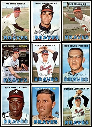 1967 Topps Atlanta Braves perto da equipe definida Atlanta Braves VG/Ex Braves