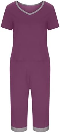 Women Define calças conjuntos para meninas gráficas Capri Legal Plain Summer Summer Sets Roupas Trendy ZB