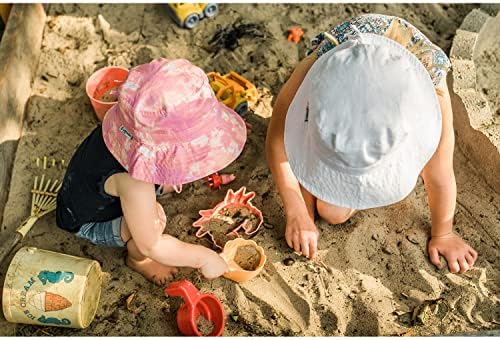 Chapéu de sol amplo ajustável - chapéu de balde de verão para criança infantil e crianças upf 50+