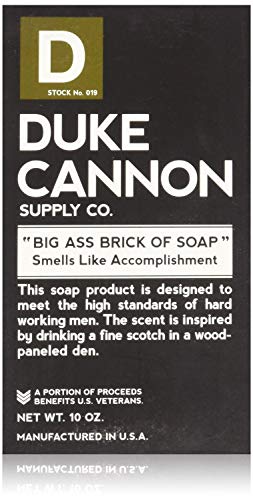 Duke Cannon Big Brick de sabão para homens - cheira a realização, 10oz