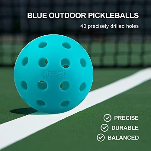 Bolas de pickleball de pickleballs de Pysizzz | Conjunto de bola de picles externo ou interno