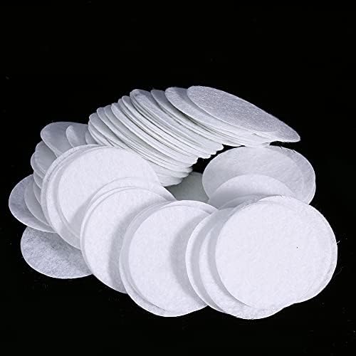 Filtro de algodão 100pcs, 5 tamanhos de filtragem redonda MicrodermoBrasion Filtros de algodão Filtros de