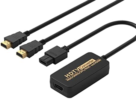 TECTRA N64 para HDMI Converter, cabo de ligação HD para N64 / Super SNES / SFC e NGC convertem para HDMI, Suporte