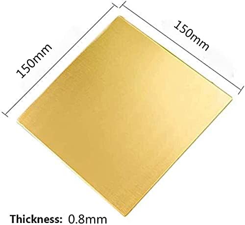 Zhengyyuu Brass Placa Folha de cobre Folha de lençóis Metal Metal Foil Brass Folha de cobre Boa