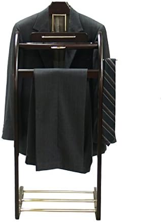 Proman Products Windsor Stand Stand VL16140 com cabide de contorno, bandeja, barra de calça, barra de gravata