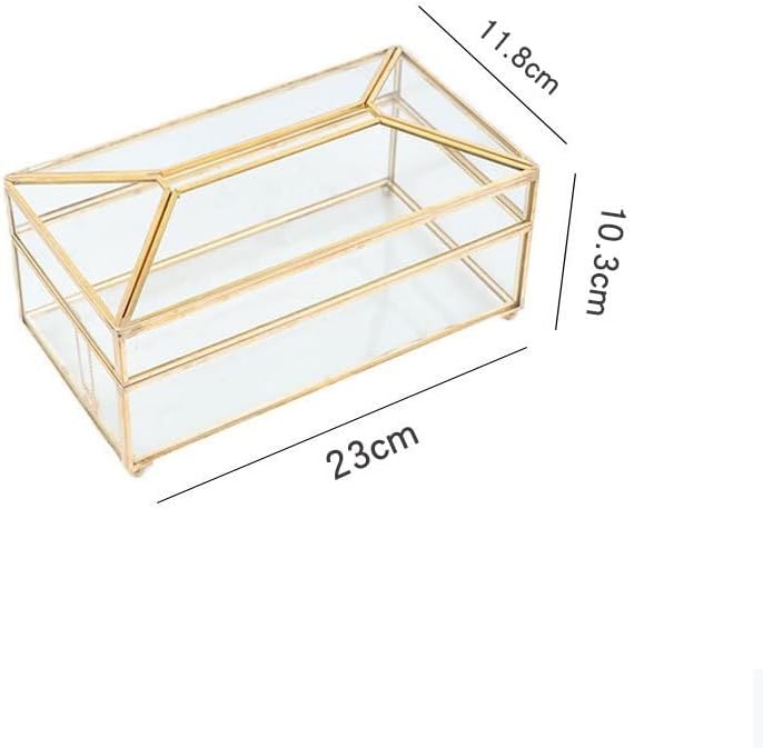 Zyjbm Caixa de tecido criativo bombeando papel doméstico sala de estar transparente caixa de armazenamento