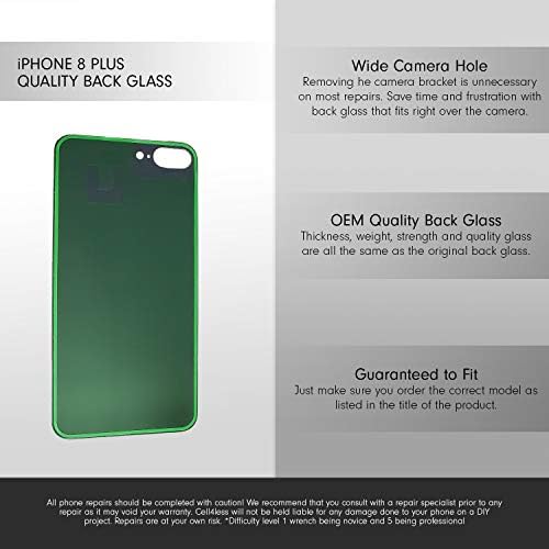 iPhone 8 Plus traseiro kit de substituição de vidro OEM Substituição da porta da bateria w/ferramenta