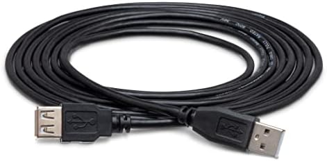 HOSA USB-205AF Tipo A para digitar um cabo de extensão USB de alta velocidade, 5 pés
