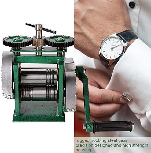 Máquina de moinho de jóias Fuwinkr, combinação manual de moinho de rolamento de jóias de jóias de jóias para manivela
