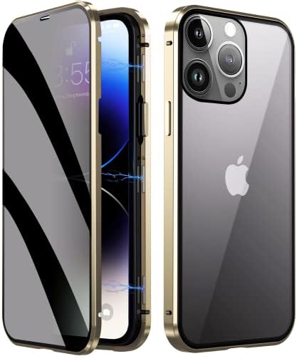 Caso magnético de privacidade para iPhone 14 Pro Max, Anti Peep Adsorção magnética Protetor de privacidade