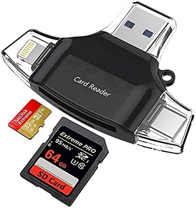 BOXWAVE SMART GADGET Compatível com Hytera SC580 - AllReader SD Card Reader, MicroSD Card Reader SD Compact