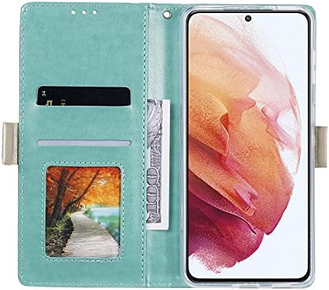 Caixa da carteira para Samsung Galaxy S21 Ultra 6,8 polegadas, Lchda elegante Flor de renda de renda PULHA