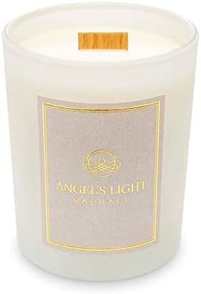 Angel's Light Raphael - vela perfumada de luxo. Energia curativa, alegria da vida. Design elegante.