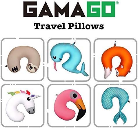 Almofado de pescoço para adolescentes e adultos Gamago Fox Travel para adolescentes - travesseiro